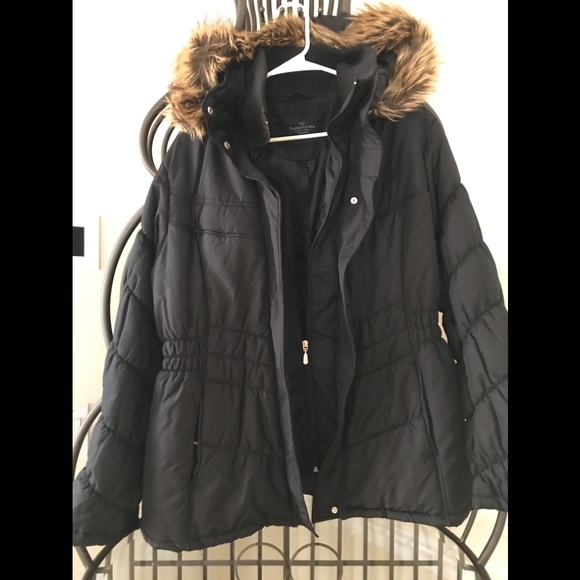 Faded Glory Jackets & Blazers - Faded Glory black coat size 16/18